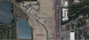 Older Bing Maps aerial imagery of a partially developed property